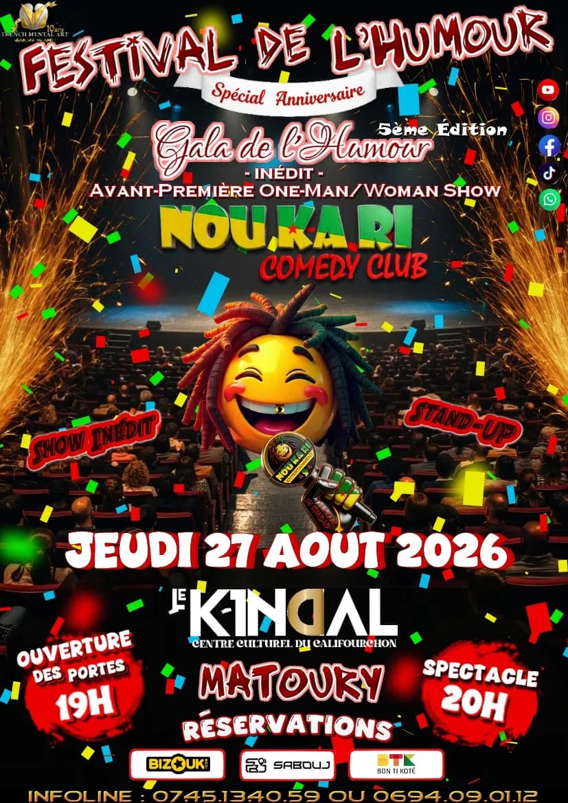 Noukari Comedy Club - Gala De L'Humour  (5ème Edition)  Adults Only 