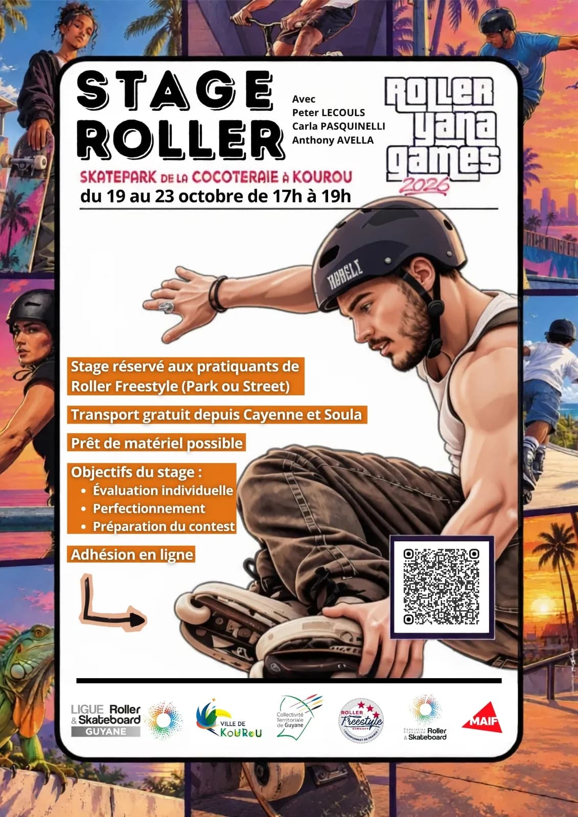 Stage Roller Freestyle avec des PRO-RIDERS