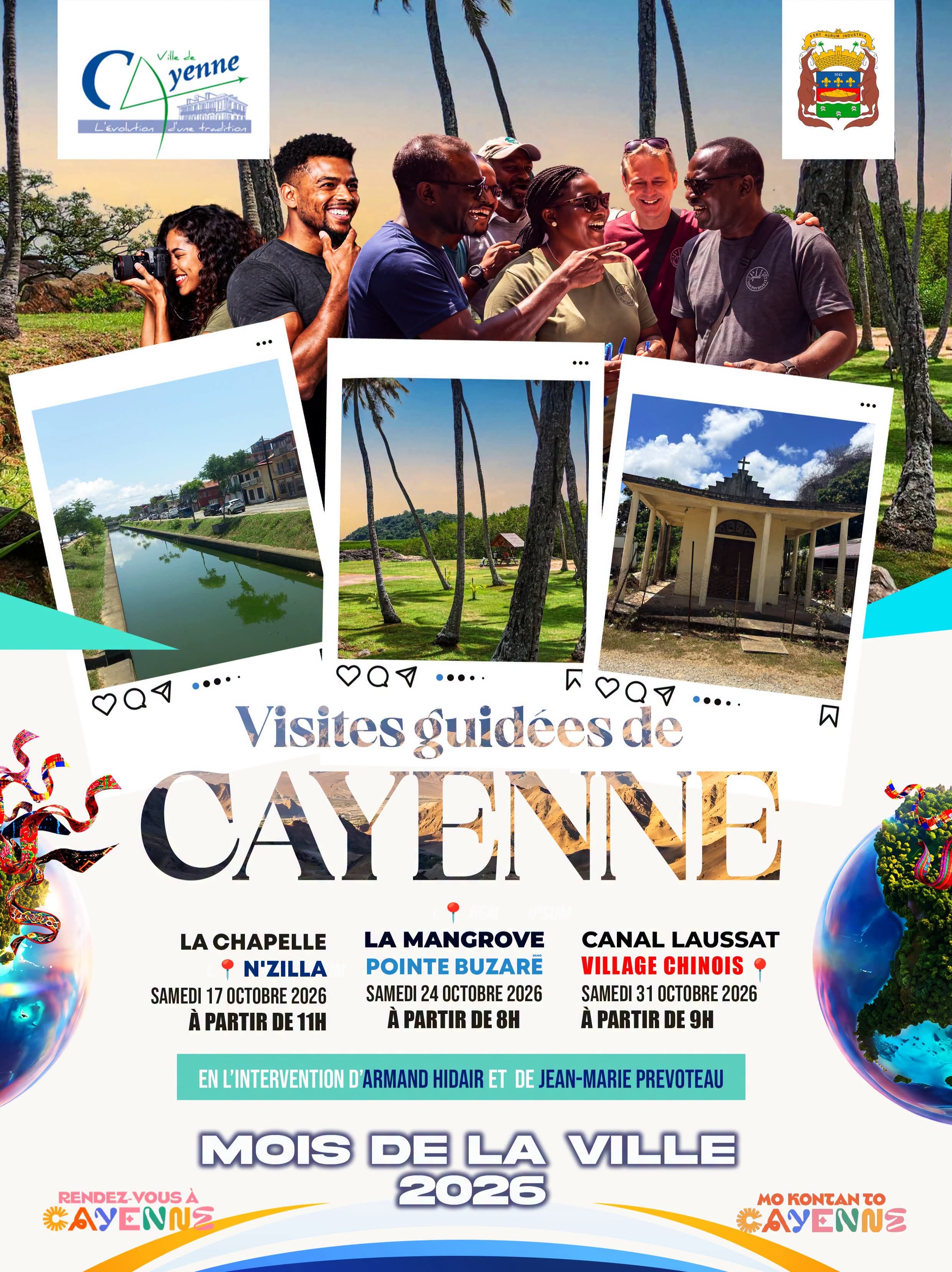 Visites guidées de Cayenne – Mois de la Ville 2026