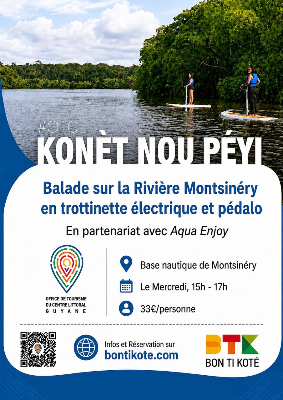 Konèt Nou Péyi – Balade sur la Rivière Montsinéry en trottinette électrique et pédalo, Base nautique de Montsinéry — photo 2