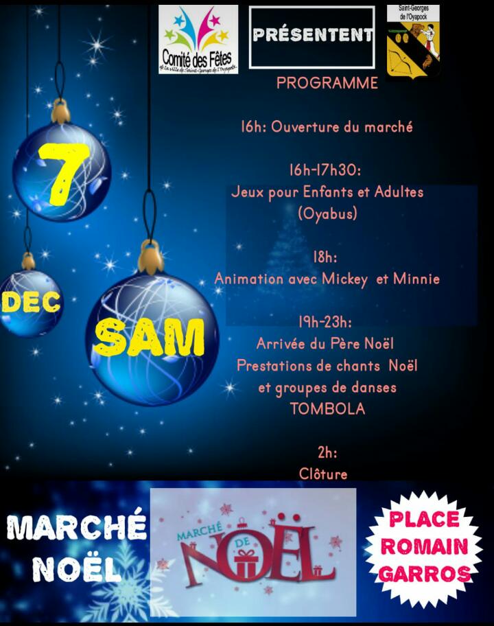 MARCHE DE NOEL A KOUROU EN GUYANE  BTK